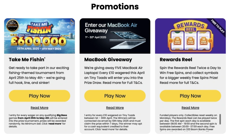 Max Millions Bonuses