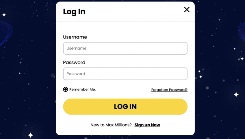 Max Millions Login